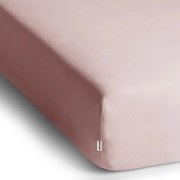 Cearceaf roz deschis din jerseu cu elastic 180x200 cm Amber – Restilo