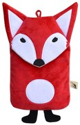 Sticla cu apa calda Hugo Frosch Eco Comfort - vulpe, 0,8 l, rosu
