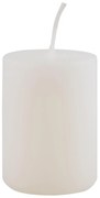 IB Laursen Lumanare pilon alba WHITE 6 cm