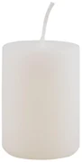 IB Laursen Lumanare pilon alba WHITE 6 cm