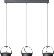 Osram - Lustră LED suspendată pe cablu DECOR PUCK, 3 x LED, 12 W, 230 V, CRI 90, negru