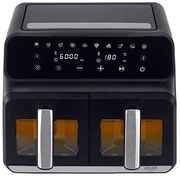 Friteuza cu aer cald dubla Adler AD6315, 8 litri (4+4), 10 programe, 2500W