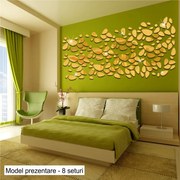 Sticker acrilic 3D Stones Mirrors Gold