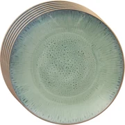 Orion Set de farfurii ceramice adânci Glaze verde27 cm, 6 buc.