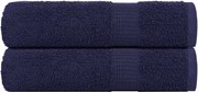 vidaXL Prosoape de mâini, FROGN, 2 buc., albastru marin, 50x100 cm, 360 g/m²