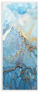 Covor tip traversă albastru lavabil 80x200 cm Blue Waves – Oyo Concept
