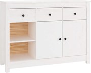 vidaXL Servantă, alb, 100x35x74 cm, lemn masiv de pin