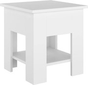 vidaXL Măsuță de cafea, alb, 40x40x42 cm, lemn prelucrat