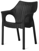 Scaun din ratan Cambridge Night 61 x 54 x 80 cm