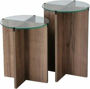 Set de măsuțe auxiliare Lily Walnut, 2 buc.