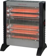 Resigilat: Radiator cu quartz ELITE EQH-0485, 1200W, 15 m², 4 incalzitoare, Negru/Gri