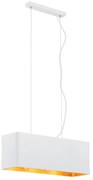 Lustra suspendata design elegant TENERYFA alb/auriu