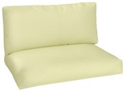 Outsunny Perne de paletă exterior 2 locuri perne de șezut pentru paletă euro lavabile 120 x 80 cm și 120 x 45 cm, bej | Aosom Romania