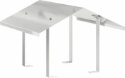 vidaXL Hood pentru coș de fum Argintiu 50 x 50 x 37 cm Oţel inoxidabil