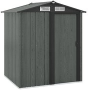 Outsunny Căsuță de Grădină cu Acoperiș Înclinat, 152x132x188 cm, Verde | Aosom Romania