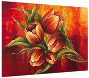 Tablou cu flori de lalele (70x50 cm), în 40 de alte dimensiuni noi