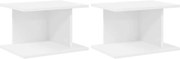 vidaXL Noptieră 2 pcs Alb 40 x 30 x 25 cm Lemn compozit