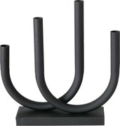 Suport de lumanare din metal Tonis, 34 x 33 cm, negru