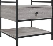 vidaXL Măsuță de cafea, gri sonoma, 50x50x50 cm, lemn compozit