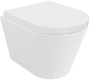 Mexen Rico vas WC fără margini cu capac cu închidere lentă, duraplast, alb lucios - 30720200