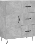 vidaXL Servantă, gri beton, 69,5x34x90 cm, lemn compozit