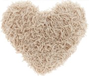 Perna decorativa ROMEO HEART 45x45 cm, bej