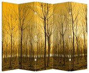 Paravan - Pădure în apus de soare (210x170 cm)