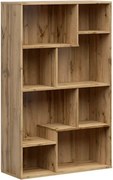 Biblioteca TETRIX, stejar wotan, PAL melaminat, 88x34x140 cm