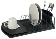 Uscător de vase BASIC, 47 x 26 cm, negru, WENKO