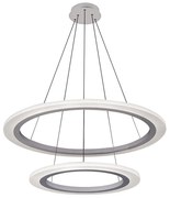 Rabalux 2429 - Lustră LED ADRIENNE LED/62W/230V argintiu