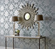 Tapet Hampton, Duck Egg Blue Luxury Damask, 1838 Wallcoverings, 5.3mp / rola