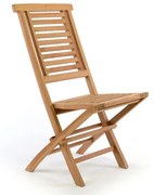 Scaun de grădină pliabil DIVERO "Hantown" din lemn masiv tec