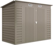 Outsunny Adăpost de Grădină 8 x 4FT din Metal, cu Uși Duble și 2 Ventilații, Gri | Aosom Romania