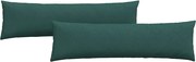 vidaXL Perne pentru canapea 2 pcs Verde închis 145 x 40 cm țesătură