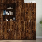 vidaXL Dulap înalt, stejar fumuriu, 40x42,5x185 cm, lemn prelucrat