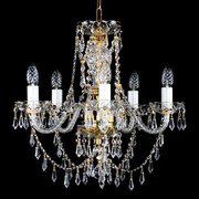 Candelabru cristal Bohemia 5 brate, diam. 50cm Sulika V CE