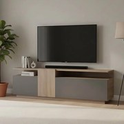 Comoda TV Vendora, culoare sonoma-antracit, 150 x 29.5 x 46.3 cm