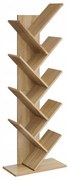 Biblioteca in forma de copac EXEL in decor stejar sonoma, 141x50cm