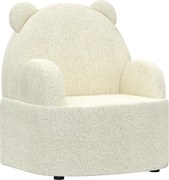 AIYAPLAY Fotoliu pentru copii, formă de ursuleț, Teddyfleece moale, până la 3 ani, 52x48x59 cm, Bej | Aosom Romania