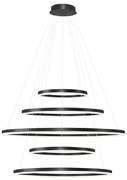 Lustra XXL cu 5 inele LED si telecomanda HALO PENDANT BK 150+120+100+80+60 CCT