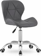 PROMO SCAUN DE BIROU GRI AVOLA DIN PIELE ECO II. CALITATE