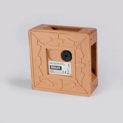 Brilagi - Aplică LED de exterior QUADRAY LED/6W/230V, decor lemn, IP54