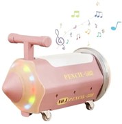 Masinuta cu Functie de Trotineta Fara Pedale Pentru Copii NOVOKIDS™ My First Pencil Car, Cu Melodii si lumini, Maxim 25 Kg, Roti cu rotire 360 grade,