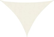 vidaXL Pânză parasolar, crem, 3x4x4 m, țesătură oxford, triunghiular