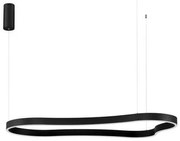 Lustra LED suspendata design modern DUSSA negru, 120x66cm