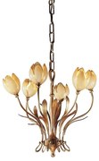 Candelabru 6 brate LUX realizat manual Tulipani