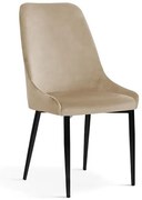 Scaun tapitat Olivier bej – H95 cm