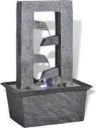 vidaXL Fântână de interior din poli-rășină cu iluminare LED