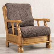 Gaico Huse bielastice VITTORIA maro fotoliu cu manere de lemn (l. 40 - 70 cm)