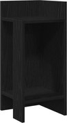 vidaXL Masă laterală cu poliță negru 25,5x27x60 cm